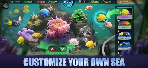 Top Fish: Ocean Game Schermafbeelding 1