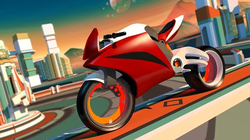 Gravity Rider: Space Bike Race Zrzut ekranu 1