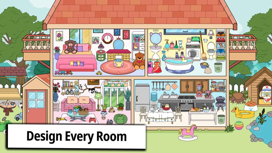 Tizi Home Room Decoration Game Скриншот 0