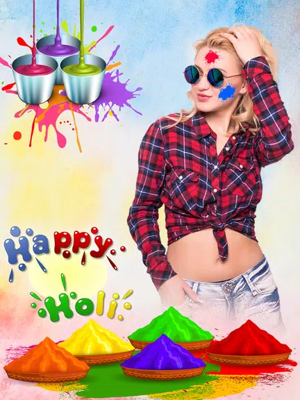 Happy Holi Video Maker Screenshot 0