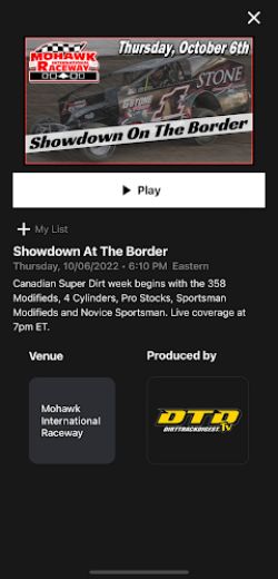 Dirt Track Digest TV 스크린샷 2