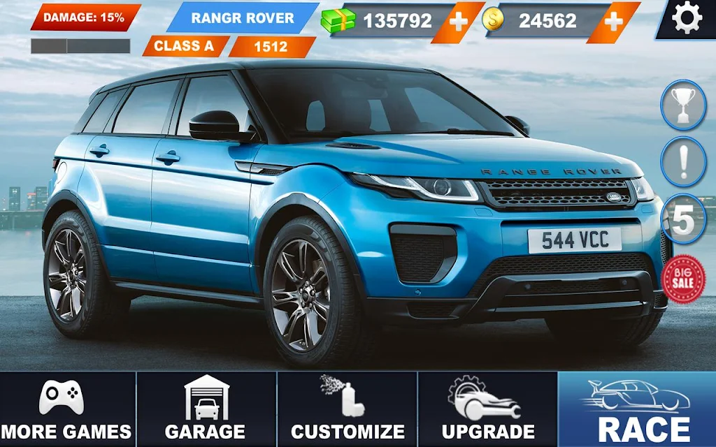 Range Rover City Driving: lx crazy car stunts Captura de tela 0