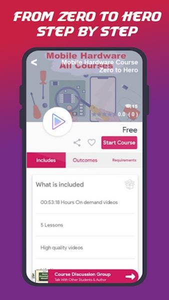 Zuber Mobile Courses Captura de tela 2