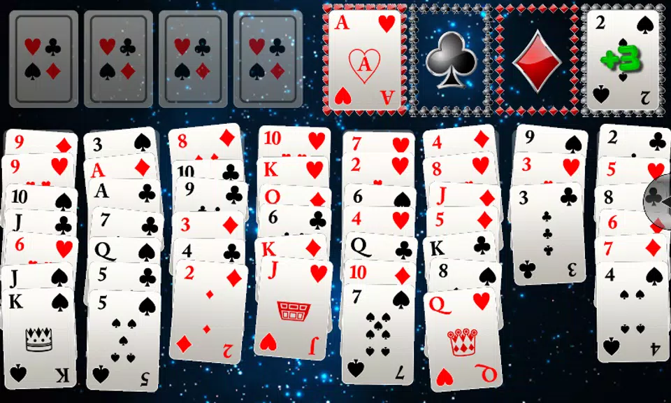 Ultimate FreeCell Solitaire 3D Schermafbeelding 2