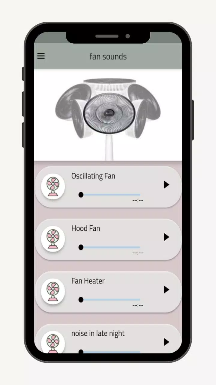 Fan sounds - relaxing sounds 螢幕截圖 1