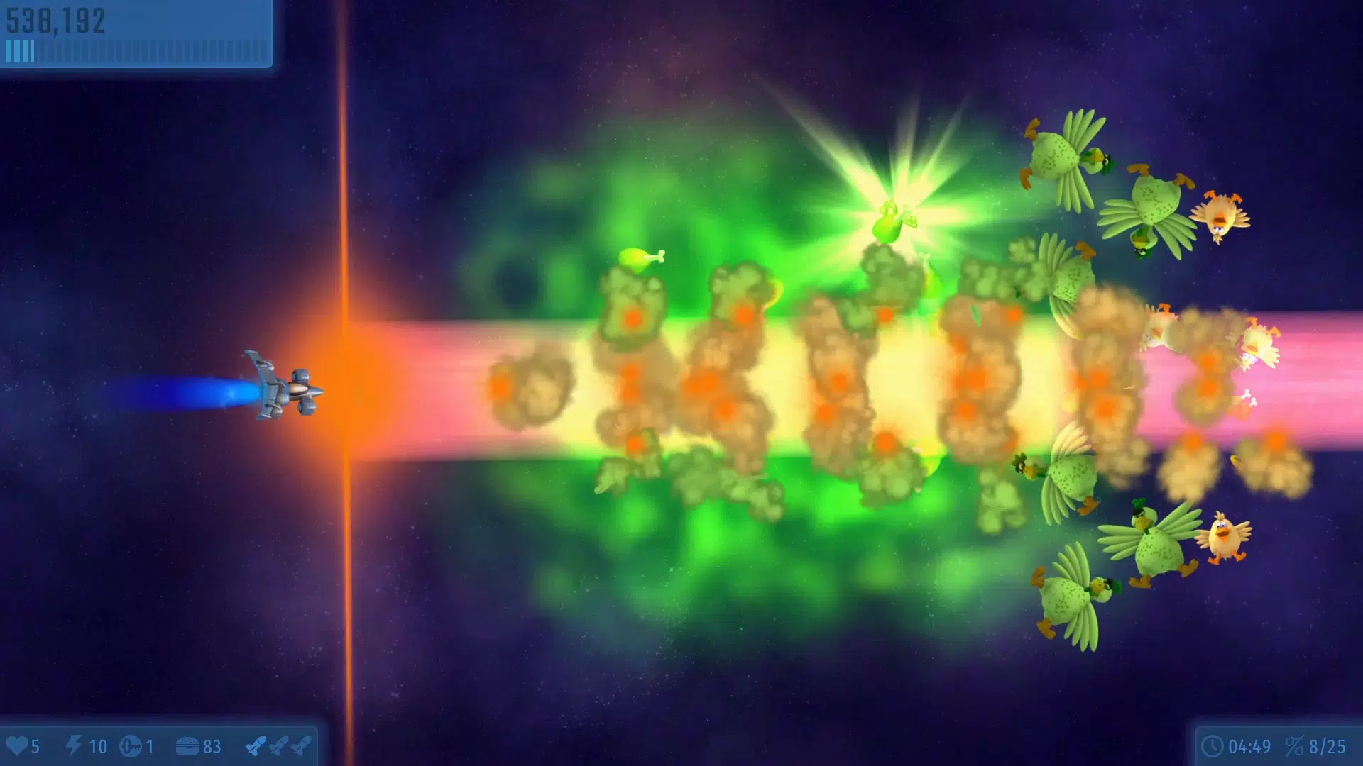 Chicken Invaders Universe 螢幕截圖 3