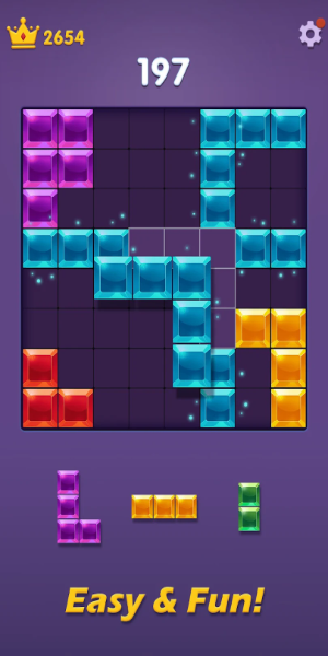 Blocks Puzzle: Gem Blast 스크린샷 2