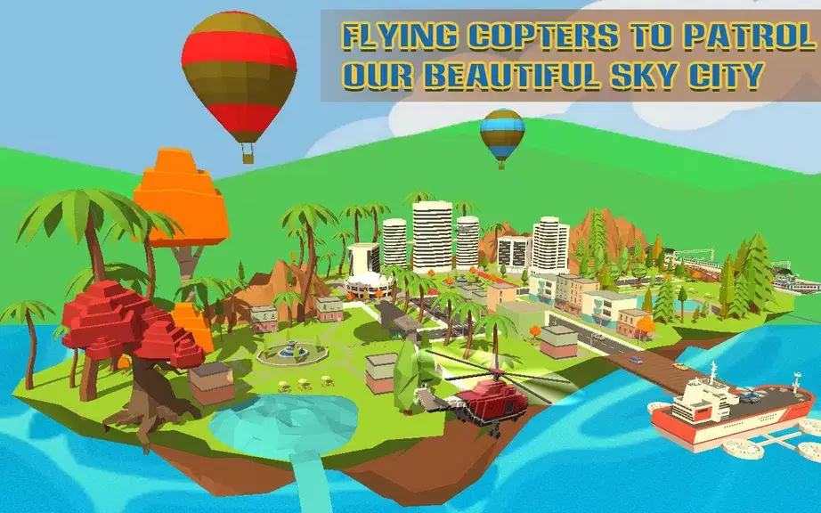 Helicopter Rescue Sky City Скриншот 0