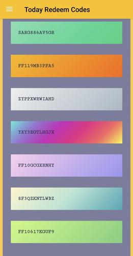 Redeem Codes Скриншот 1