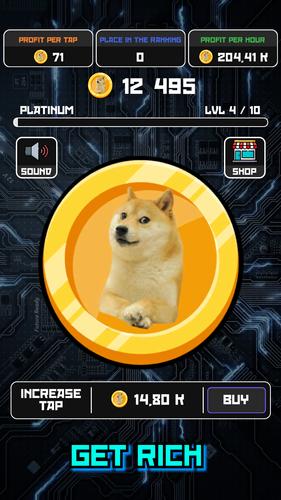 Crypto Clicker Doge Coin Idle 스크린샷 3