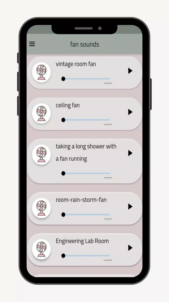 Fan sounds - relaxing sounds 螢幕截圖 2