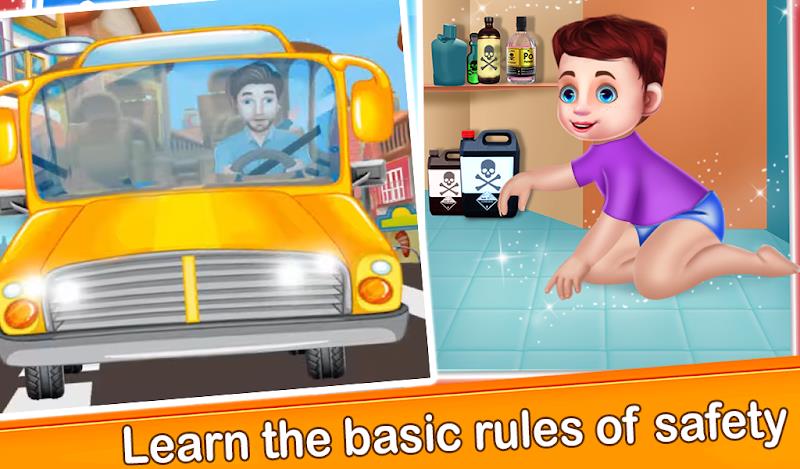 Child Safety Basic Rules games ဖန်သားပြင်ဓာတ်ပုံ 3