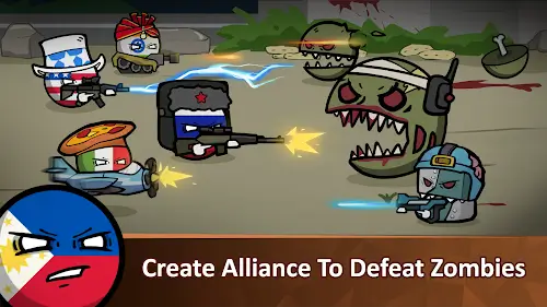 Countryballs - Zombie Attack Ảnh chụp màn hình 2