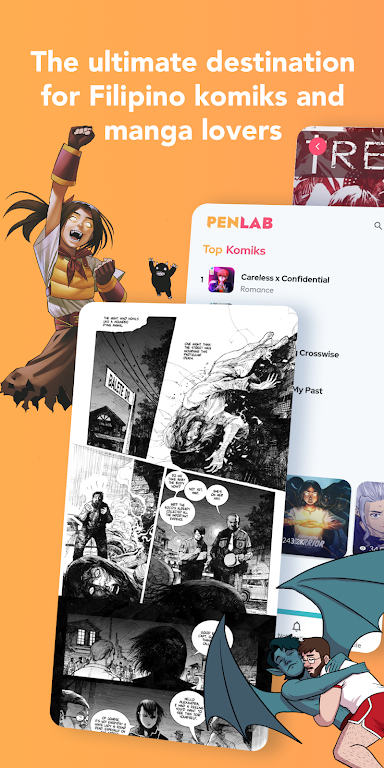 Penlab - Comics Manga Webtoons স্ক্রিনশট 1