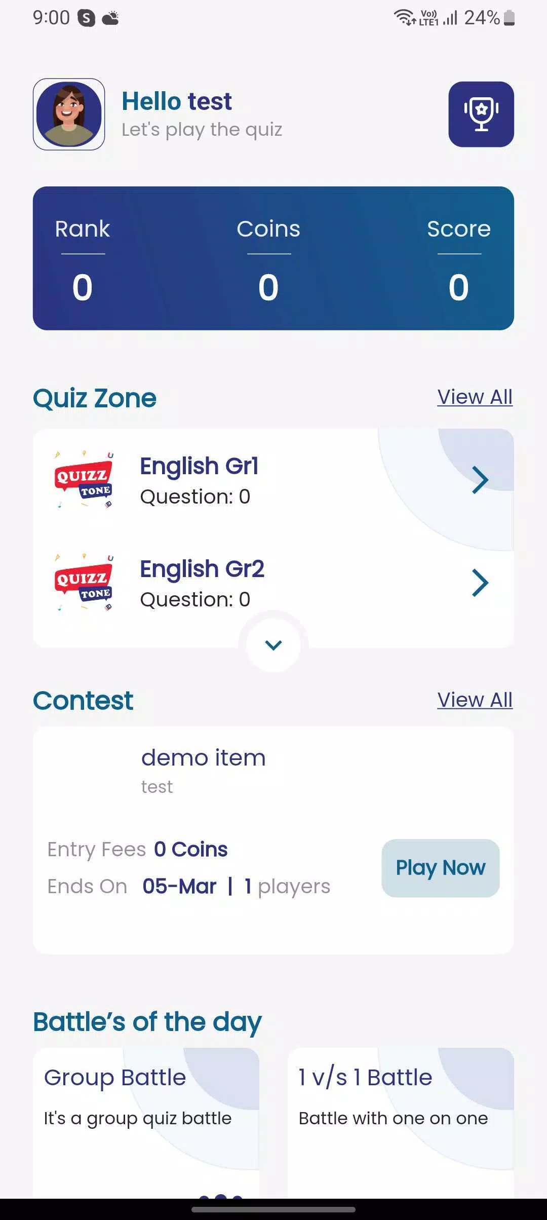 quizztone Screenshot 1