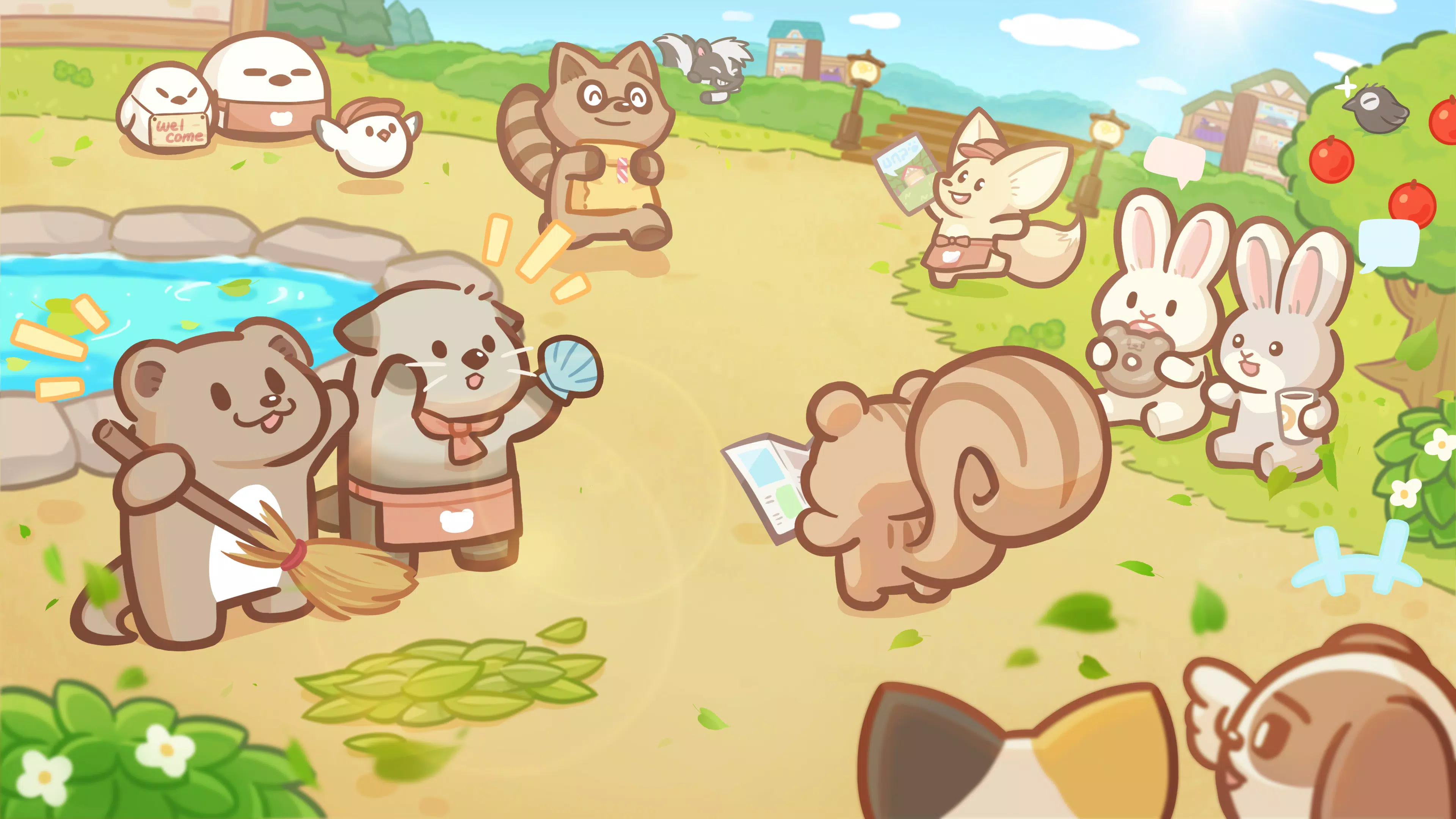 Welcome! Otter Town: cute game ภาพหน้าจอ 0