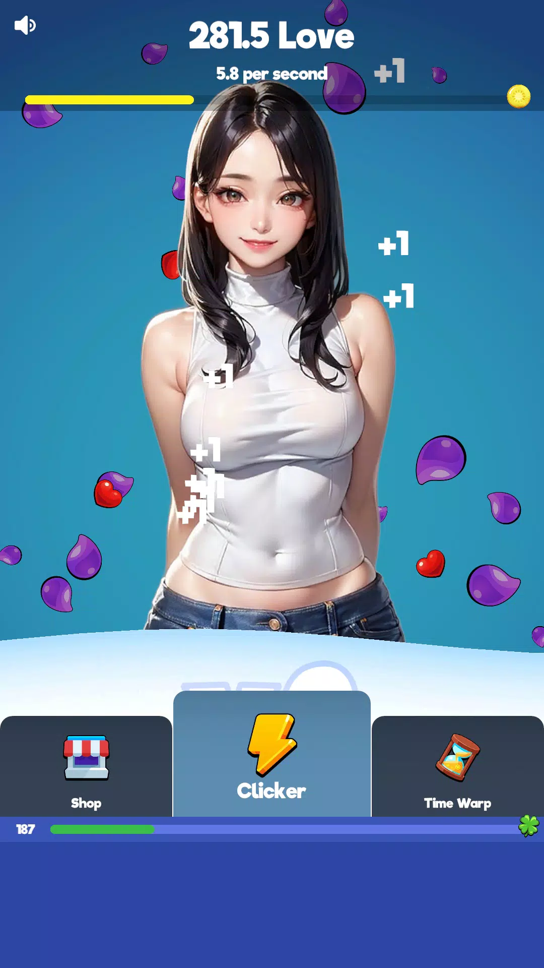 Sexy touch girls: idle clicker ภาพหน้าจอ 0