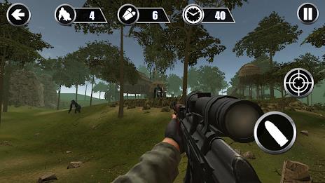 Gorilla Hunter: Hunting games ภาพหน้าจอ 1