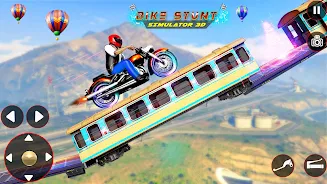 Bike Stunt 3D Simulator Games Screenshot 0