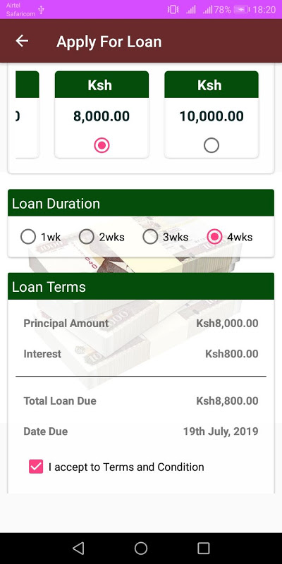 Loans Chap Chap Captura de tela 2