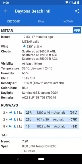 Avia Weather - METAR & TAF Screenshot 1