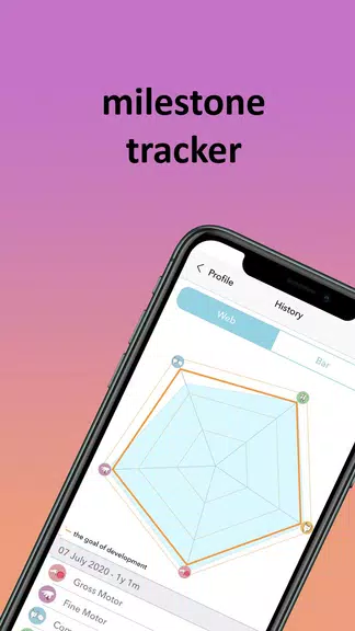 Baby milestones tracker Indigo 螢幕截圖 2