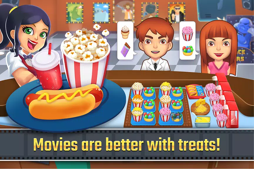 My Cine Treats Shop: Food Game ภาพหน้าจอ 0