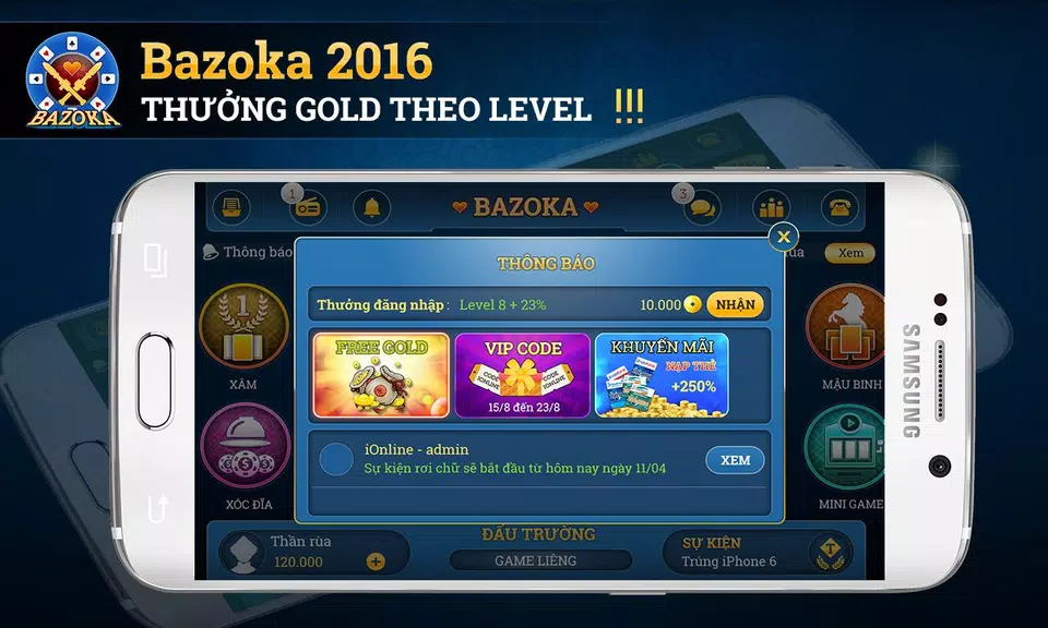 Bazoka - game bai online 2016 螢幕截圖 1