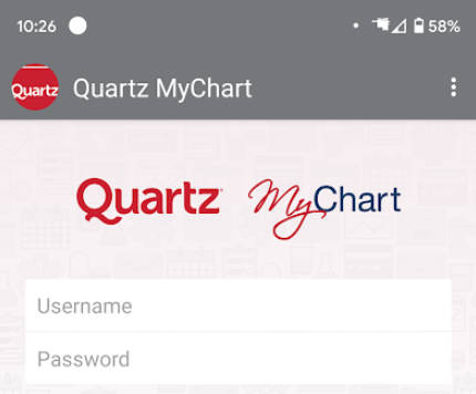 Quartz MyChart ภาพหน้าจอ 0