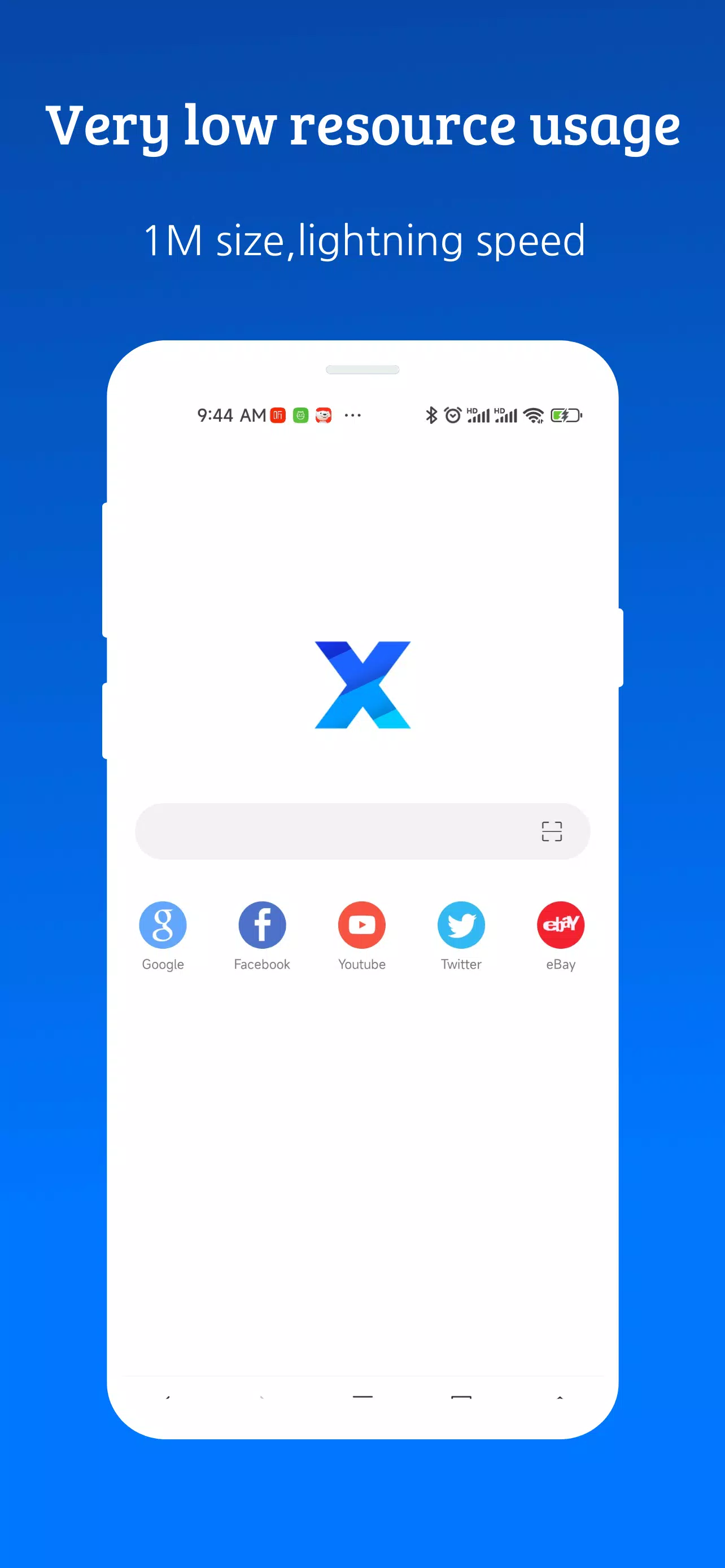 XBrowser - Mini & Super fast स्क्रीनशॉट 0