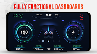 GPS Speedometer OBD2 Dashboard Ảnh chụp màn hình 0