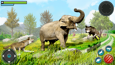 Wild Wolf Games: Animal Sim 3D Screenshot 1