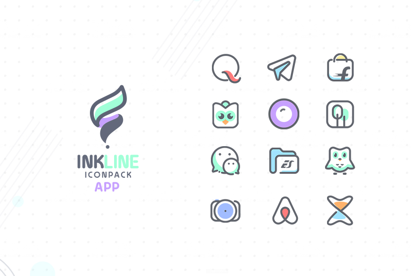 InkLine Icon Pack Mod スクリーンショット 2