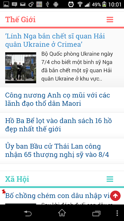 Schermata XaLuan Doc Bao Moi Tin Tuc 24h 3