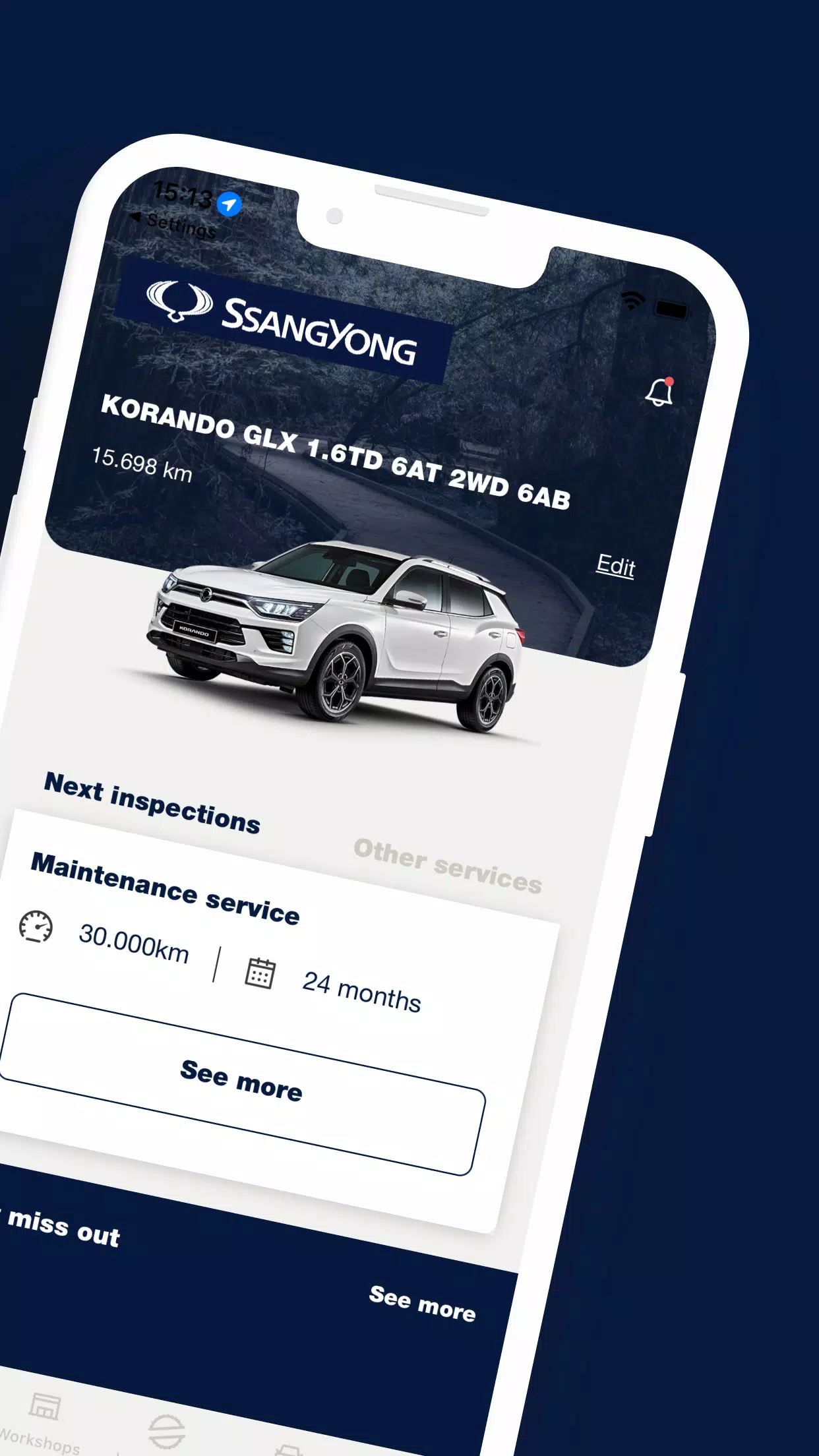 SsangYong App Zrzut ekranu 1