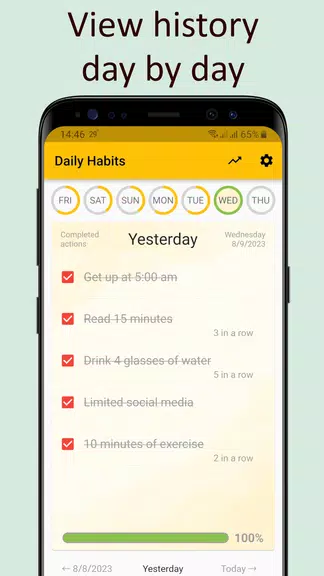 Daily activities tracker Ảnh chụp màn hình 3