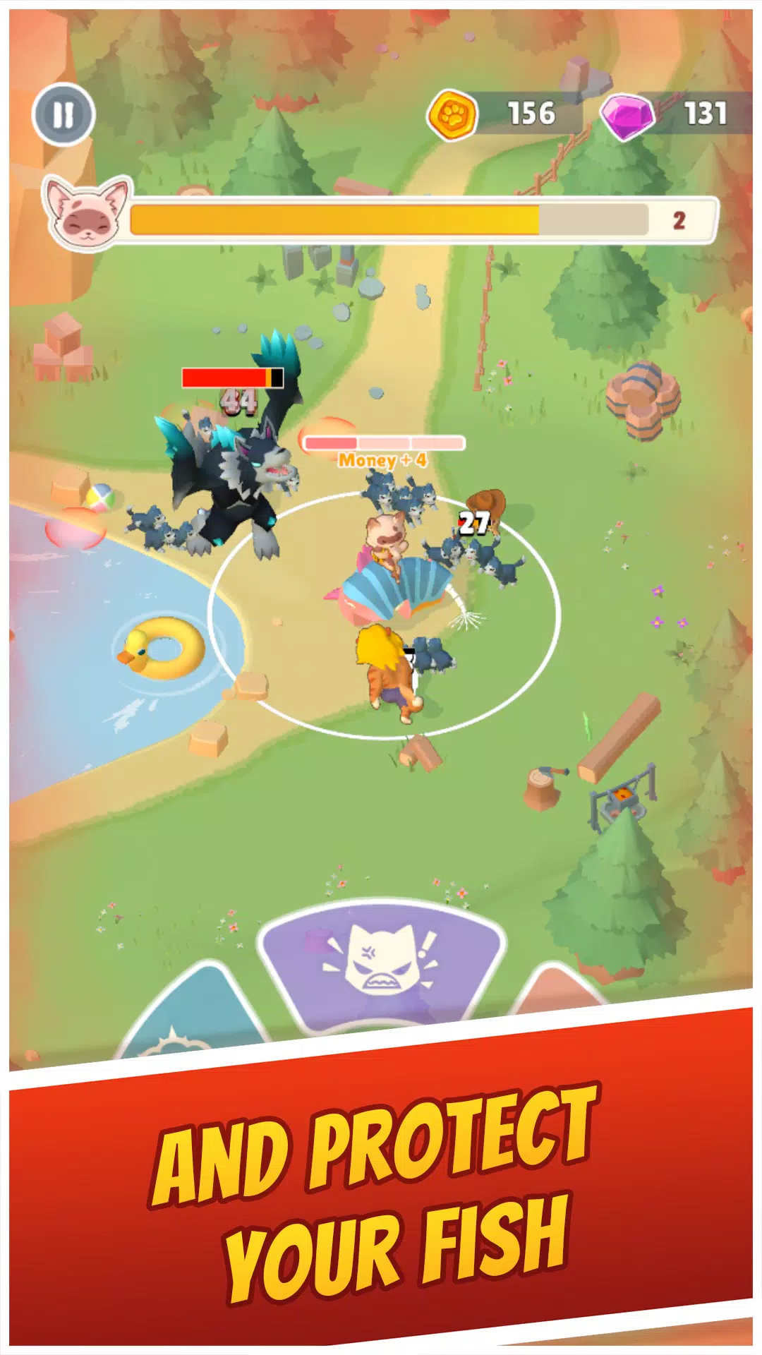 Cat Hero: Idle Tower Defense Zrzut ekranu 0