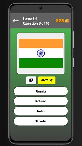 Flags Quiz - Guess The Flags Captura de tela 2