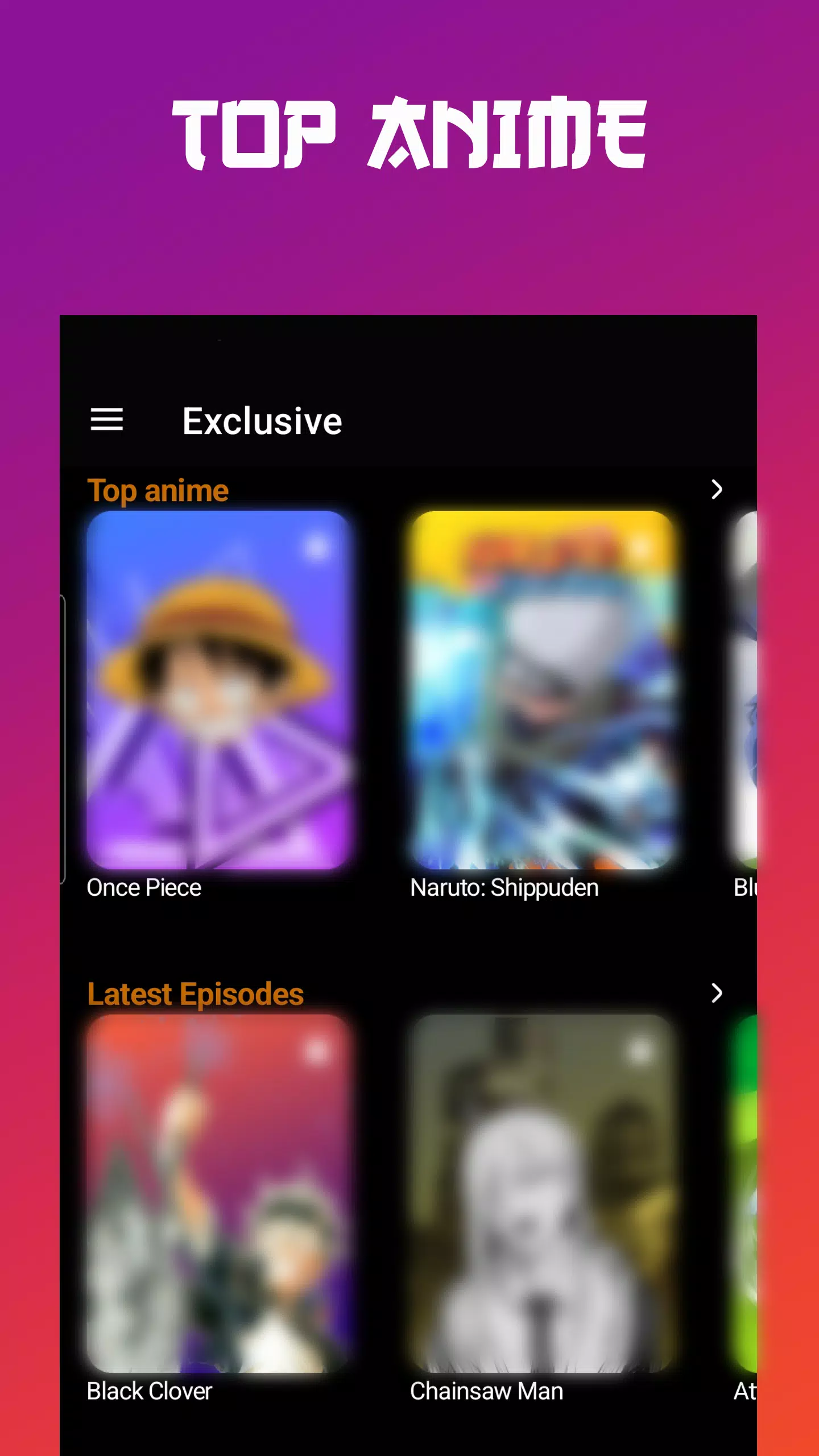Anime tv - Anime Watching App 螢幕截圖 0