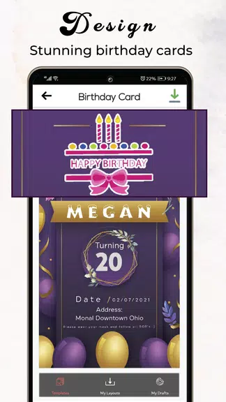 Invitation Card Maker & Ecards Ảnh chụp màn hình 3