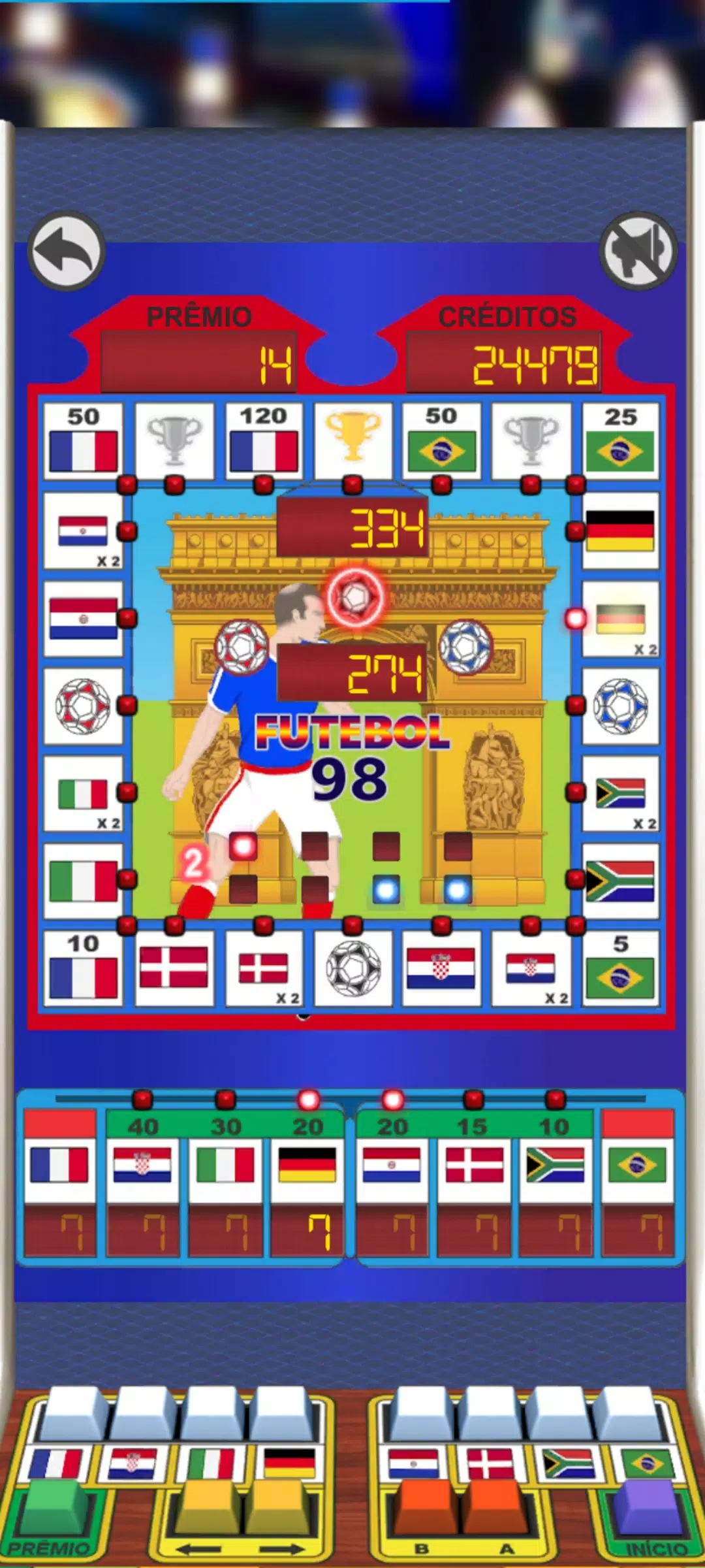 Football 98 Slot Machine Screenshot 1