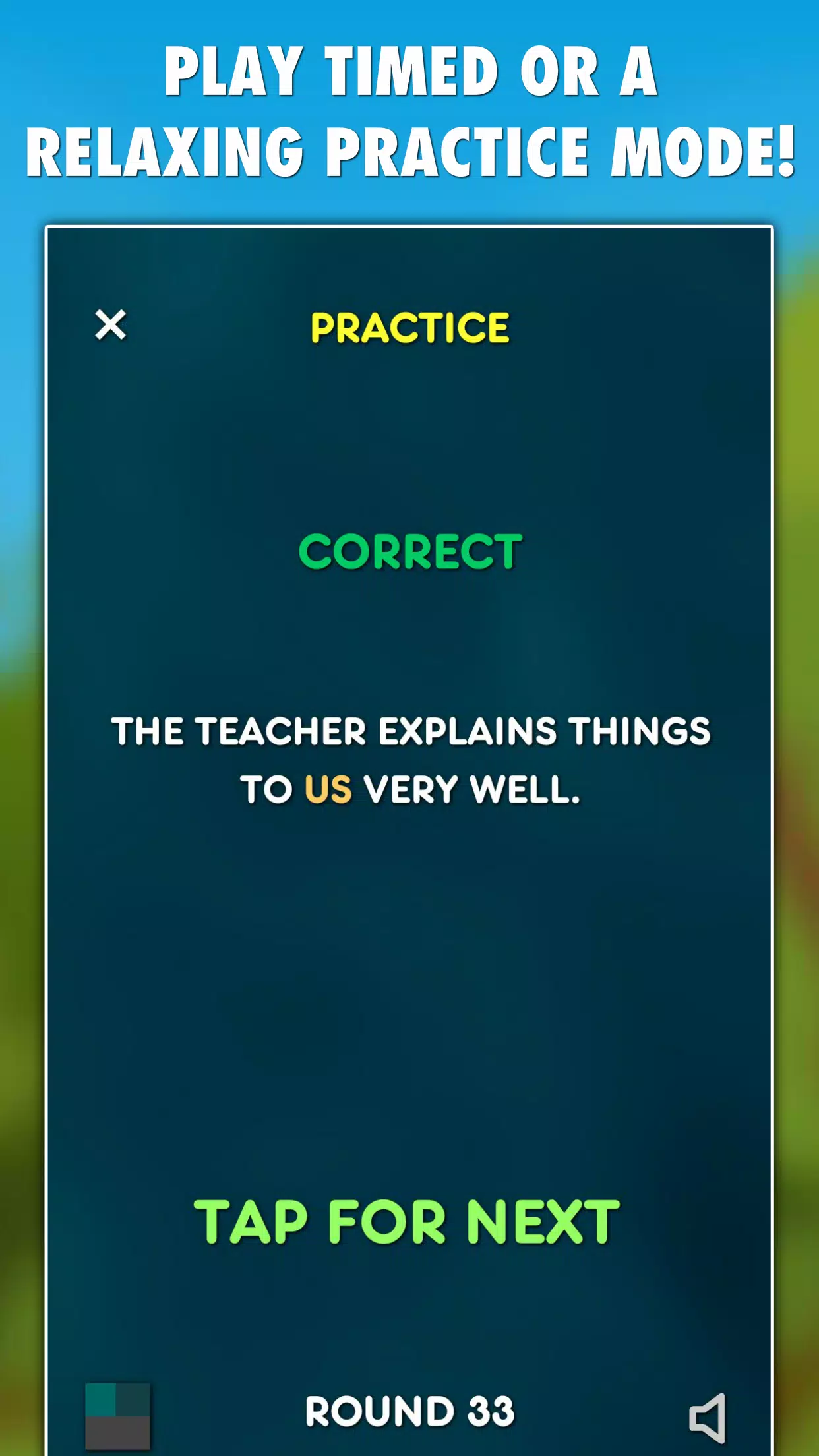 Pronouns Grammar Test Screenshot 2