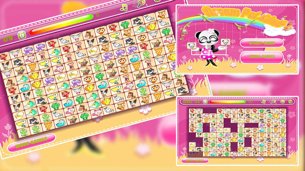 Schermata Dream Pet Link: Animal Mahjong Connect 3