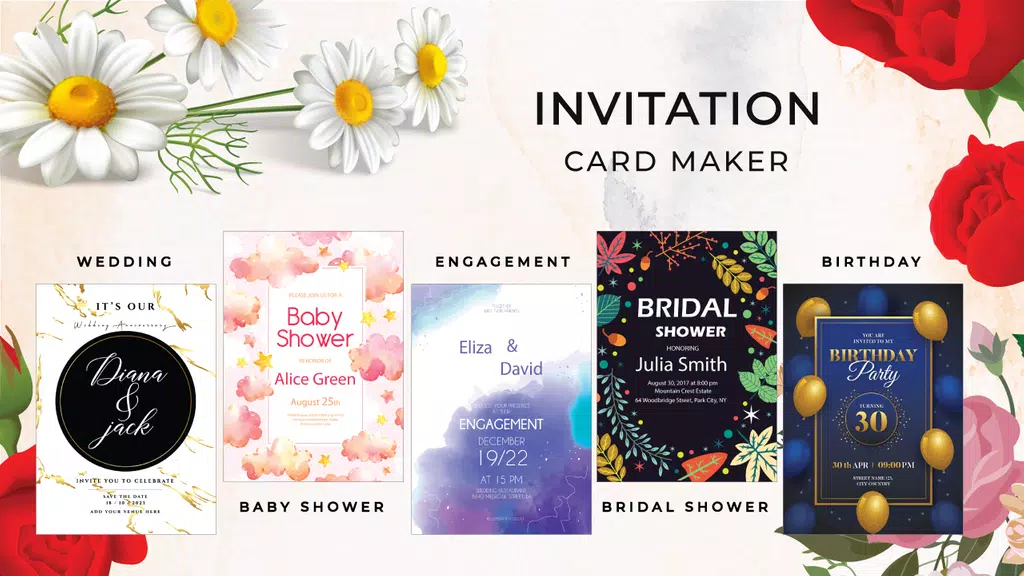 Invitation Card Maker & Ecards Ảnh chụp màn hình 0