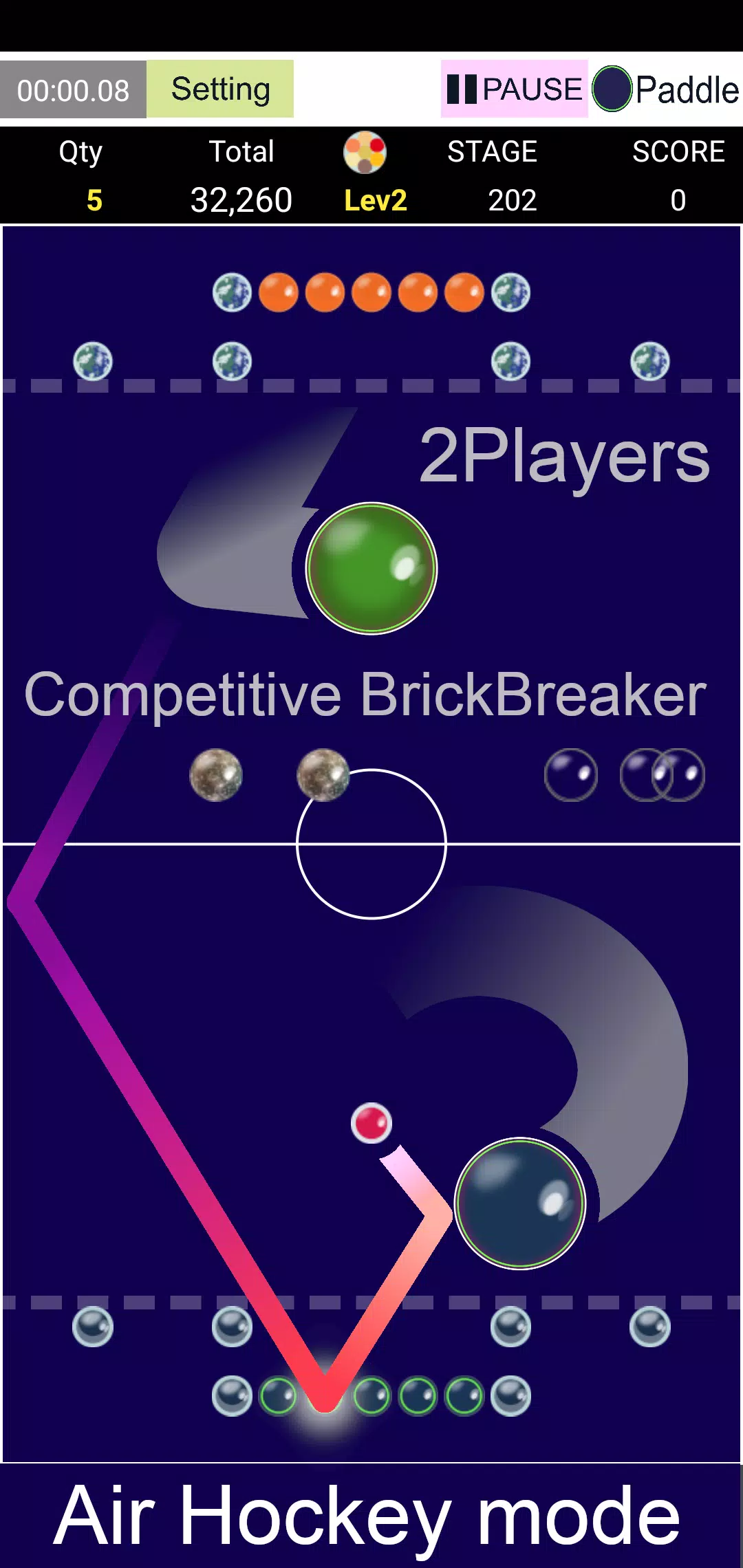 BubbleBrickBreaker スクリーンショット 1