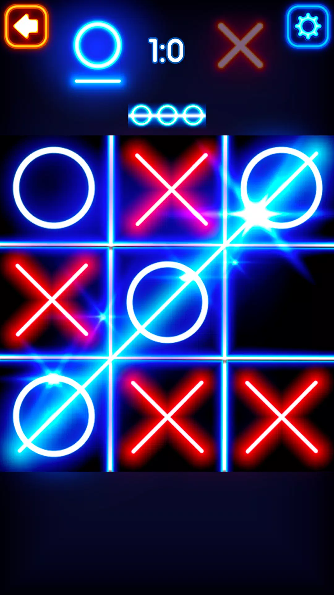 Tic Tac Toe Glow Tangkapan skrin 1