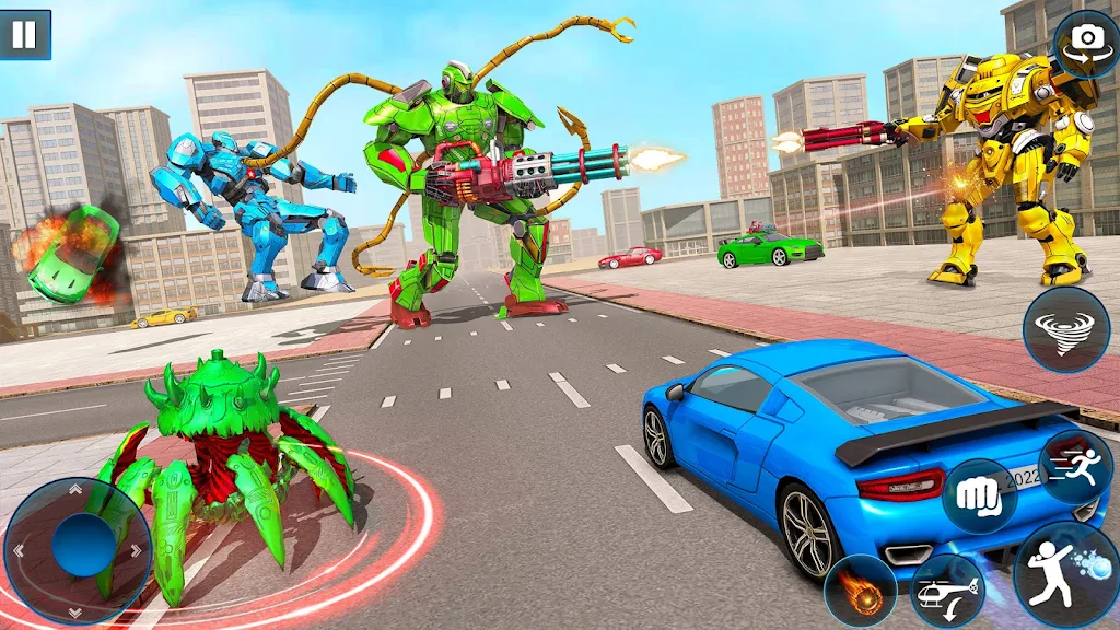 Octopus Robot Car Robot Game Ảnh chụp màn hình 2