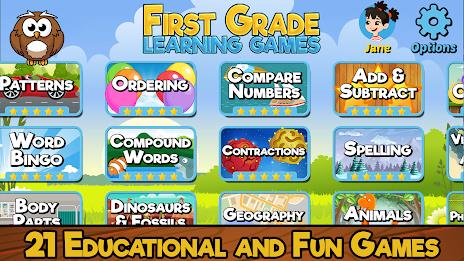 First Grade Learning Games 스크린샷 0