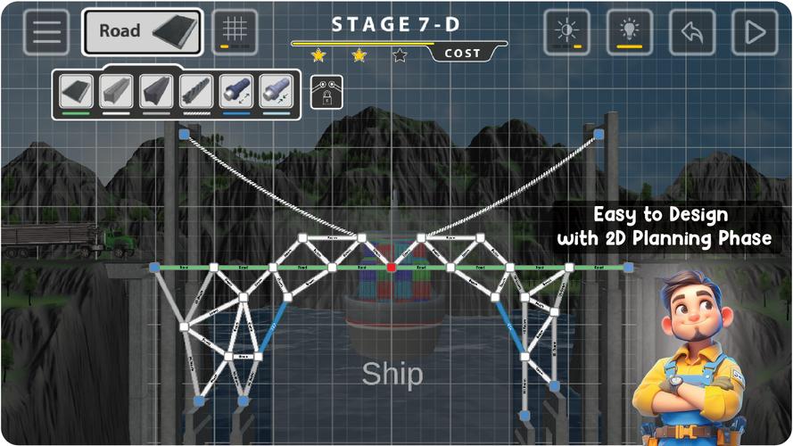 Bridge Constructor Скриншот 1