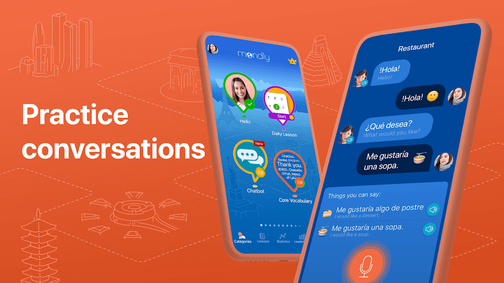 Schermata Learn 33 Languages – Mondly Mod 1